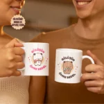 Bubu Dudu "Gülüşün Ömre Bedel" Yazılı Premium Porselen Kupa - Görsel 2