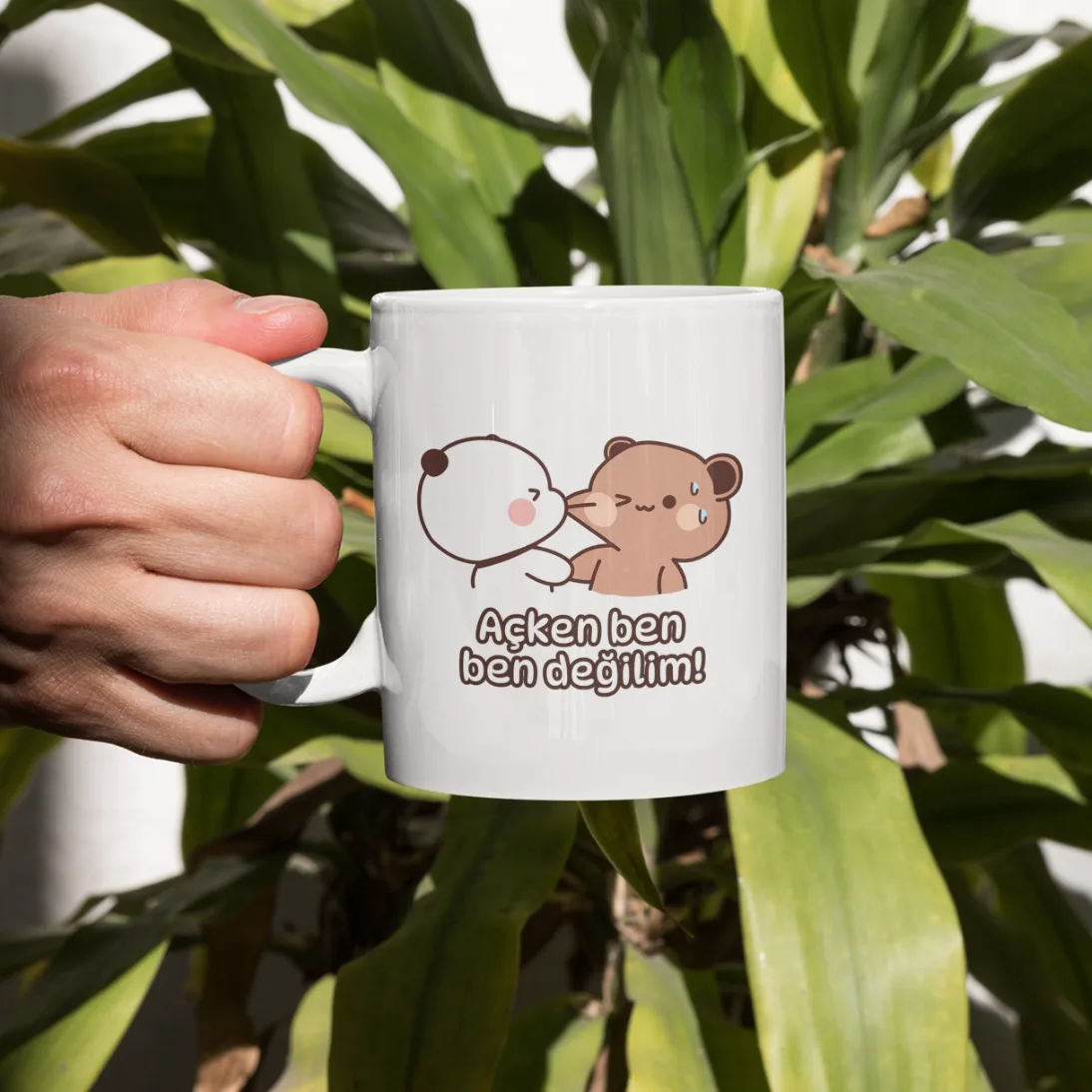 bubu-dudu-eglenceli-porselen-kupa-lisansli Bubu Dudu "Açken Ben Ben Değilim" Eğlence Temalı Porselen Kupa - Görsel 1