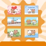 Bubu Dudu 6'lı Kartpostal Seti - Özel Tasarım