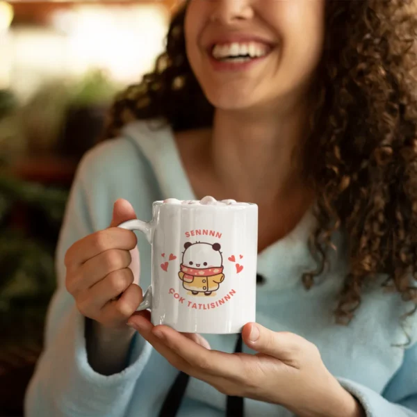 Bubu Dudu "Sen Çok Tatlısın" Yazılı Porselen Kupa