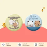 Bubu Dudu 4'lü Buzdolabı Magnet Set Çift Temalı - Güçlü Mıknatıs - Görsel 2