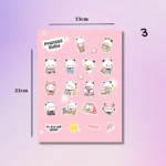 Bubu Dudu 3'lü Hediye A5 Sticker Set - 15x21CM 3 Adet - Görsel 3