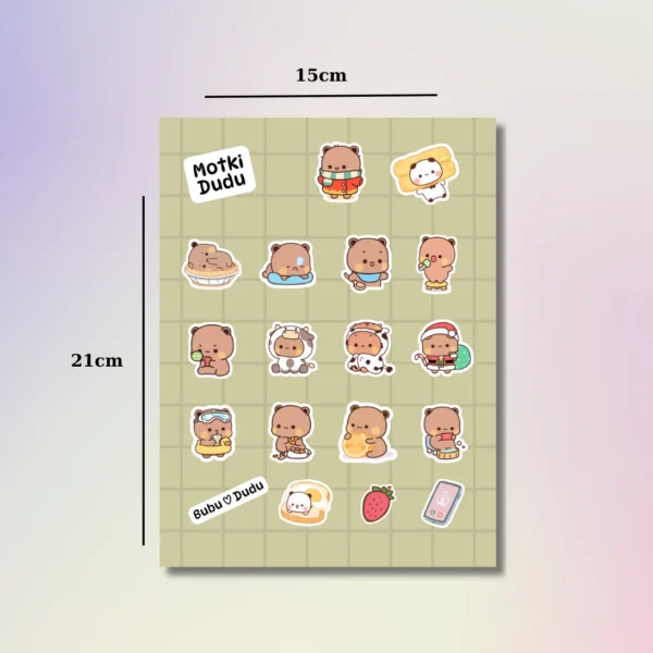 Dudu Hediye A5 Sticker Set - 21x15cm