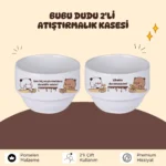 Bubu Dudu 2'li Porselen Atıştırmalık Kasesi
