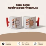 Bubu Dudu – T Kulplu Porselen Motivasyon Fincanı - Görsel 2