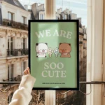 Bubu Dudu We Are So Cute Ahşap Çerçeveli Tablo - Görsel 2