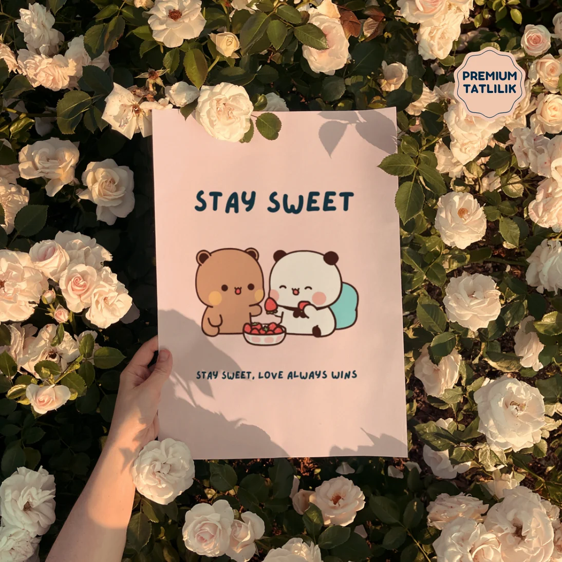 bubu-dudu-poster-saten-kagidi-1 Bubu Dudu "Sweet" Temalı Poster - Sanatsal Baskı - 33x48cm - Görsel 1