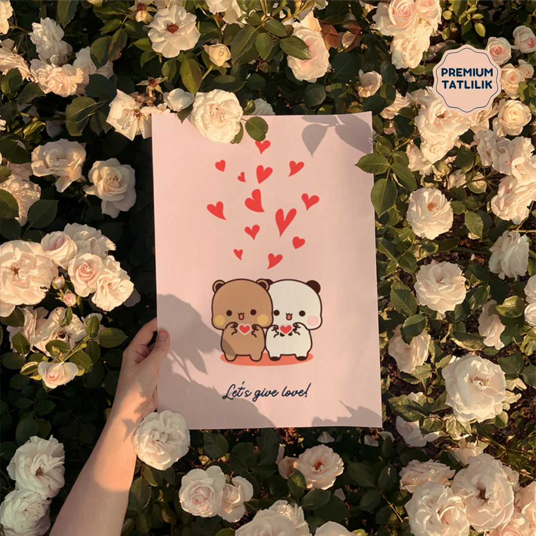 bubu-dudu-poster-saten-kagidi-4 Bubu Dudu "Sevgi" Temalı Poster - Sanatsal Baskı - 33x48cm - Görsel 1