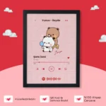 Bubu Dudu Kişiselleştirilebilir Şarkı Tablo - Doğal Ahşap - Görsel 2